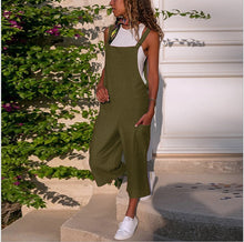 Load image into Gallery viewer, Cotton Casual Loose  Jumpsuit
