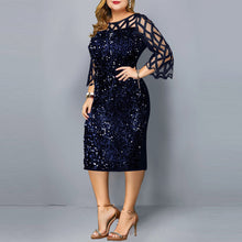 Load image into Gallery viewer, Sequined Cut Out  Party Dress
