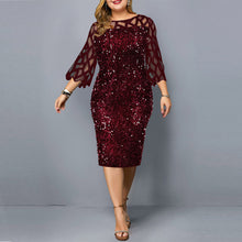 Load image into Gallery viewer, Sequined Cut Out  Party Dress
