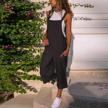 Load image into Gallery viewer, Cotton Casual Loose  Jumpsuit
