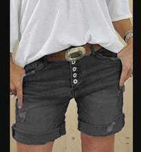 Load image into Gallery viewer, Denim Ripped Casual Shorts
