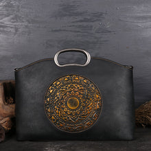 Load image into Gallery viewer, Large Embossed Leather Handbag
