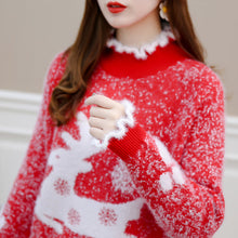 Load image into Gallery viewer, Reindeer Graphic Super Soft Sweater
