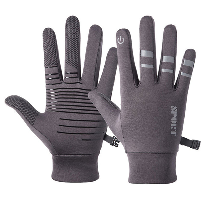 Reflective plus velvet warm gloves