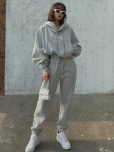 Load image into Gallery viewer, Heavy Hooded Jogger Set with Large Pockets
