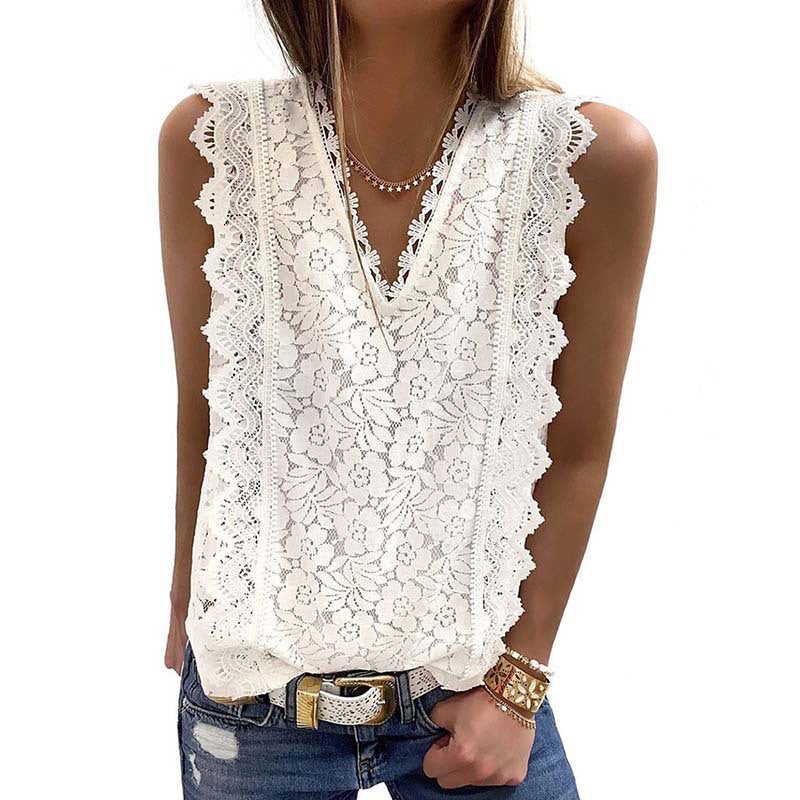 Lace Sleeveless Top