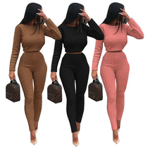 Load image into Gallery viewer, Comfy Two-piece Sweater Pant Set
