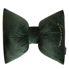 Load image into Gallery viewer, Velvet Bow Tie Accent Pillow
