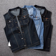 Load image into Gallery viewer, Stylish Denim Vest
