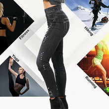 Load image into Gallery viewer, Denim Printed Leggings
