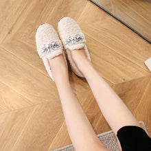 Load image into Gallery viewer, Lambs Wool Comfy Flat  Shoes
