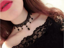 Load image into Gallery viewer, Black Laced Choker
