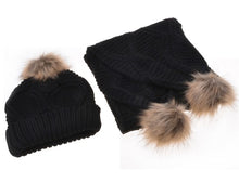 Load image into Gallery viewer, Two PC Scarf &amp; Hat Set
