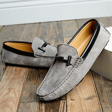 Load image into Gallery viewer, Suede Piped Loafers
