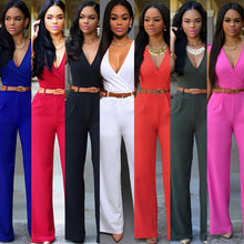 Load image into Gallery viewer, Casual Classic Belted Jumpsuits
