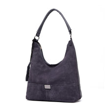 Load image into Gallery viewer, Large Zipped Shoulder Bag in Solid Colors
