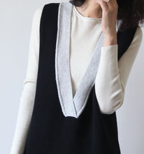 Load image into Gallery viewer, Deep V-Neck Wool Sweater Dress
