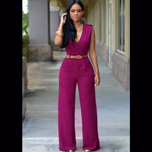 Load image into Gallery viewer, Casual Classic Belted Jumpsuits
