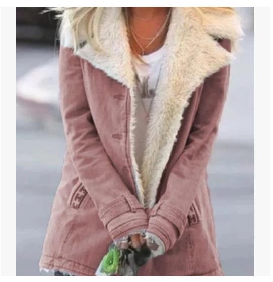 Buttoned Fur Lined Winter Coat