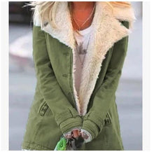 Load image into Gallery viewer, Buttoned Fur Lined Winter Coat
