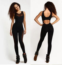 Load image into Gallery viewer, Mesh Active Workout Jumpsuit
