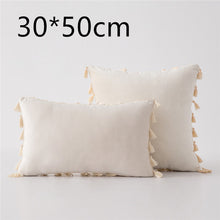 Load image into Gallery viewer, Tassel velvet sofa pillowcase
