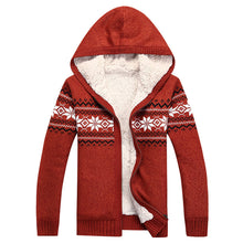 Load image into Gallery viewer, Hooded Thick Fleece Cardigan Jacket
