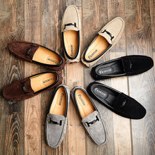 Load image into Gallery viewer, Suede Piped Loafers
