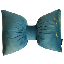 Load image into Gallery viewer, Velvet Bow Tie Accent Pillow
