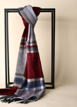 Load image into Gallery viewer, Long Plaid Cashmere Autumn  Scarf
