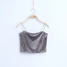 Load image into Gallery viewer, Vintage Velvet Crop Top
