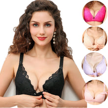 Load image into Gallery viewer, Lace  &amp; Cotton Nursing Bra
