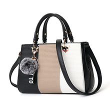 Load image into Gallery viewer, Ribbed Patchwork Messenger Handbags
