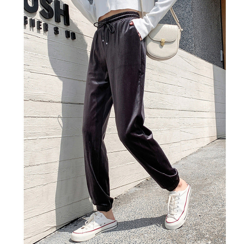 Velour Casual Warm Trousers