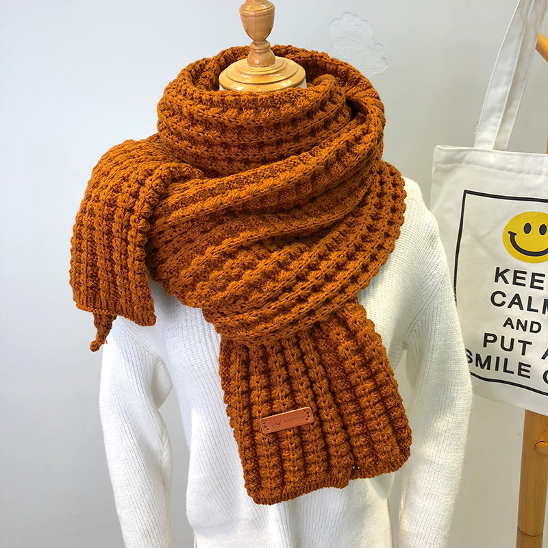 Extra Long Wool Autumn Scarf