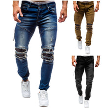 Load image into Gallery viewer, Casual Fit Shredded Jeans
