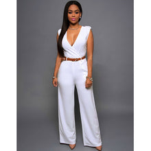 Load image into Gallery viewer, Casual Classic Belted Jumpsuits
