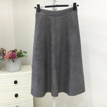 Load image into Gallery viewer, Brushed Velour High Waisted Skirt
