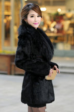 Load image into Gallery viewer, Elegant Fluffy Fur Collar Coat
