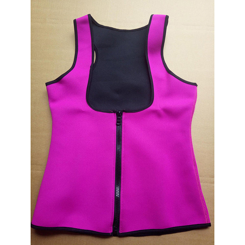 Zipper-style Sweat Wicking Waist Corset