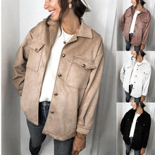 Load image into Gallery viewer, Double Pocketed Brushed Velour Jacket
