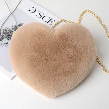 Load image into Gallery viewer, Plush Heart Shoulder Bag
