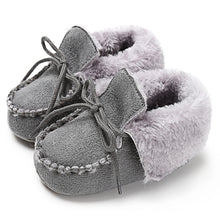 Load image into Gallery viewer, Suede Plush Padded Baby Shoes
