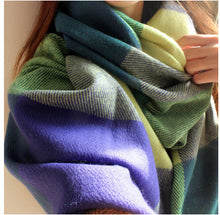 Load image into Gallery viewer, Fringed Shawl in Bold Colors
