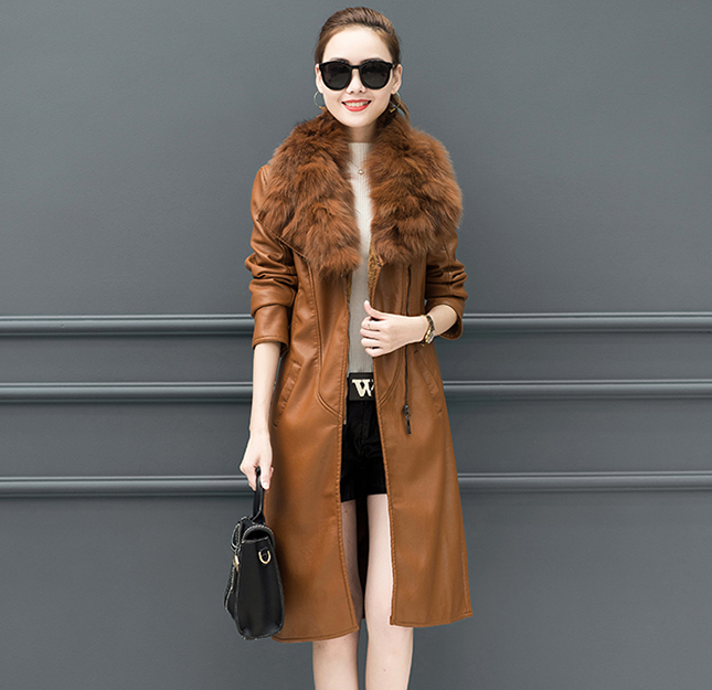 Fur Collar Cardigan Coat