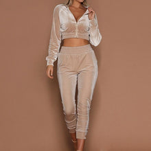 Load image into Gallery viewer, Shimmery Casual Jogger Set
