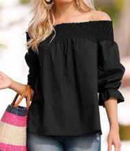 Load image into Gallery viewer, Sexy Off Shoulder Bowknot Shirt
