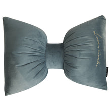 Load image into Gallery viewer, Velvet Bow Tie Accent Pillow
