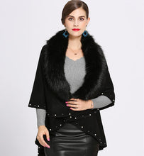 Load image into Gallery viewer, Fur Collared Studded Shawl
