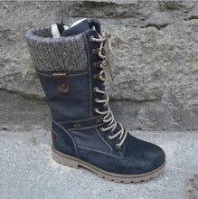 Load image into Gallery viewer, All-Weather Laced Boots with Wool Trim
